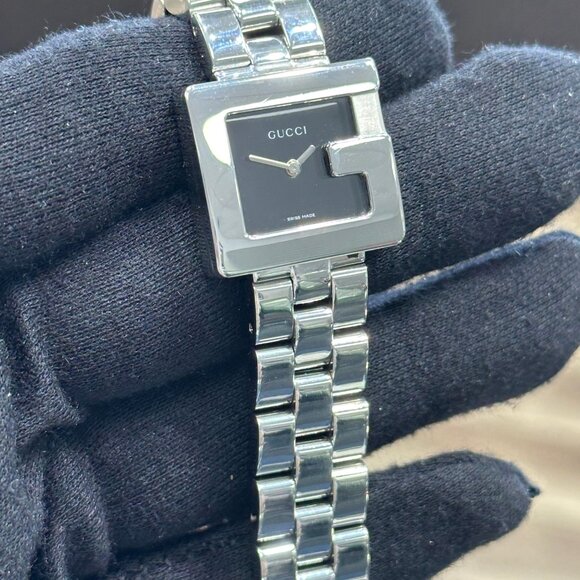 VINTAGE GUCCI 3600 L G Face Ladies Watch in 995Stainless Steel - Picture 5 of 9